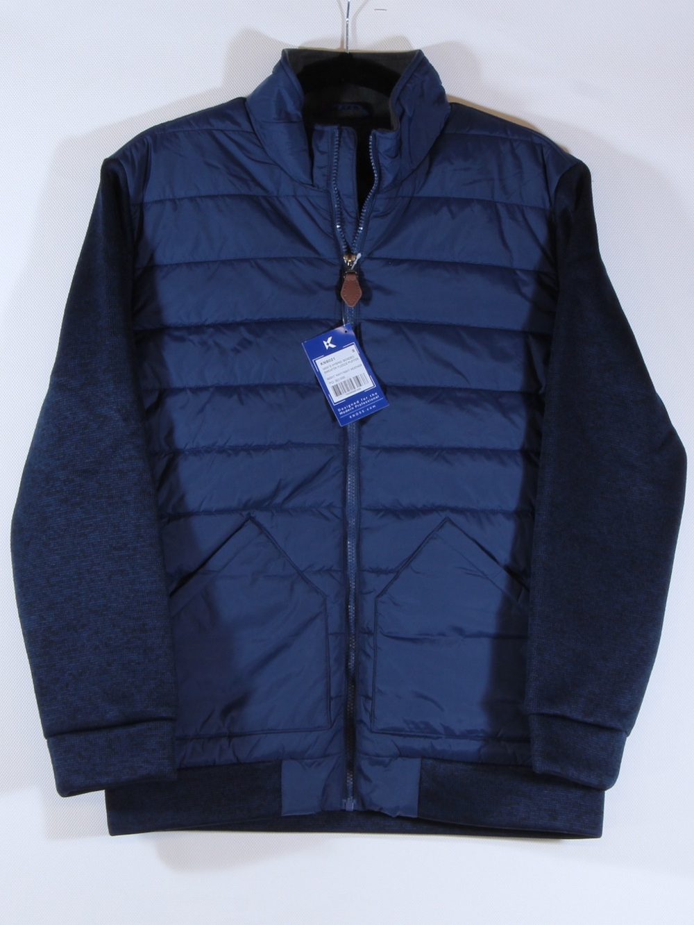 Knoss Evoke Men’s Hybrid Bonded Sweater Fleece Puffer NWT